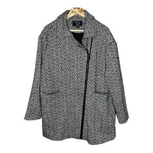 Mo-Ka Tweed Coat by Santa Fe Apparel Size Large E4-31
